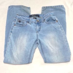♥️ Jordache Bootcut Girls size 8 Light Wash Blue Denim Jeans --Adj waist